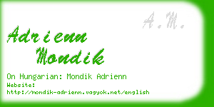 adrienn mondik business card